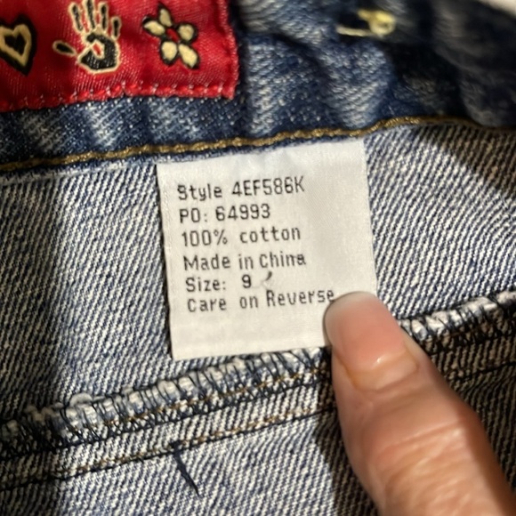 Mudd ❤️ Y2K size 9 Women's Blue Denim Shorts - Picture 10 of 11